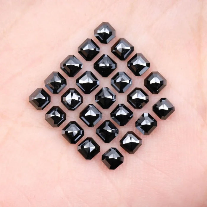 3.30 X 2.40 MM, Emerald Cut Salt And Pepper Diamond