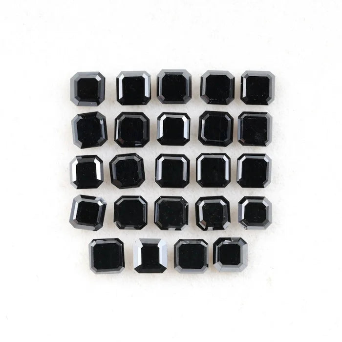 3.30 X 2.40 MM, Emerald Cut Salt And Pepper Diamond