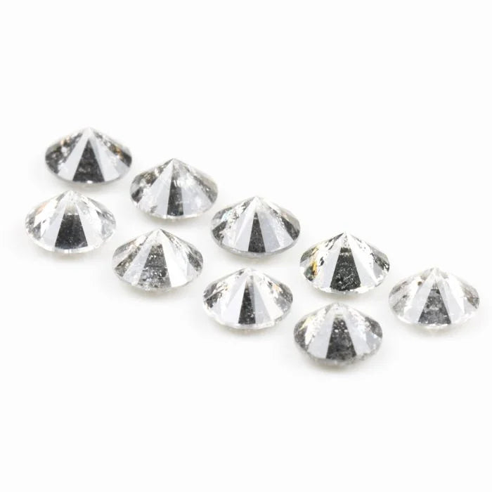 3.40 MM Round Brilliant Cut Salt & Pepper Melee Diamond
