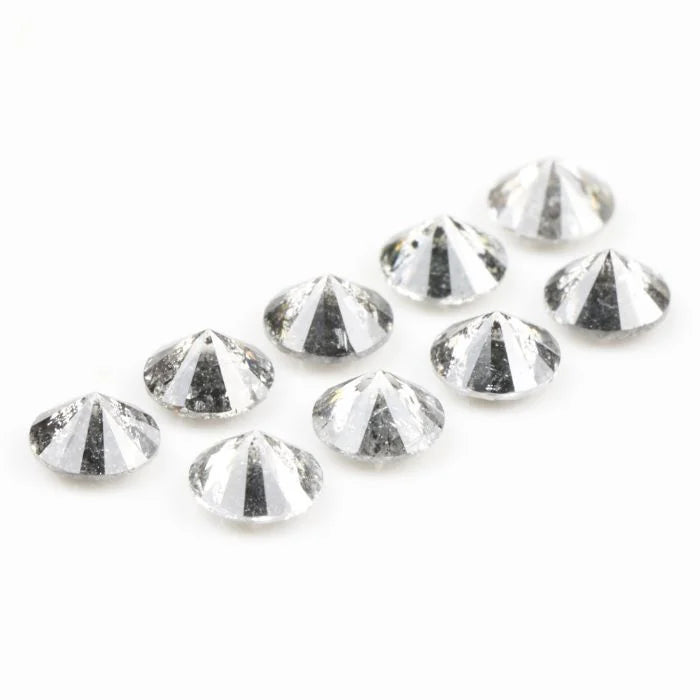 3.40 MM Round Brilliant Cut Salt & Pepper Melee Diamond