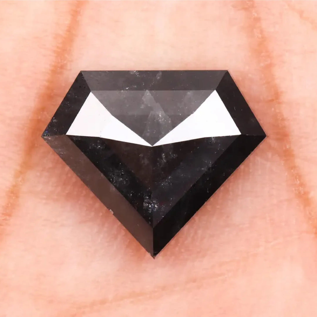 3.43 CT Salt And Pepper Pentagon Cut Diamond