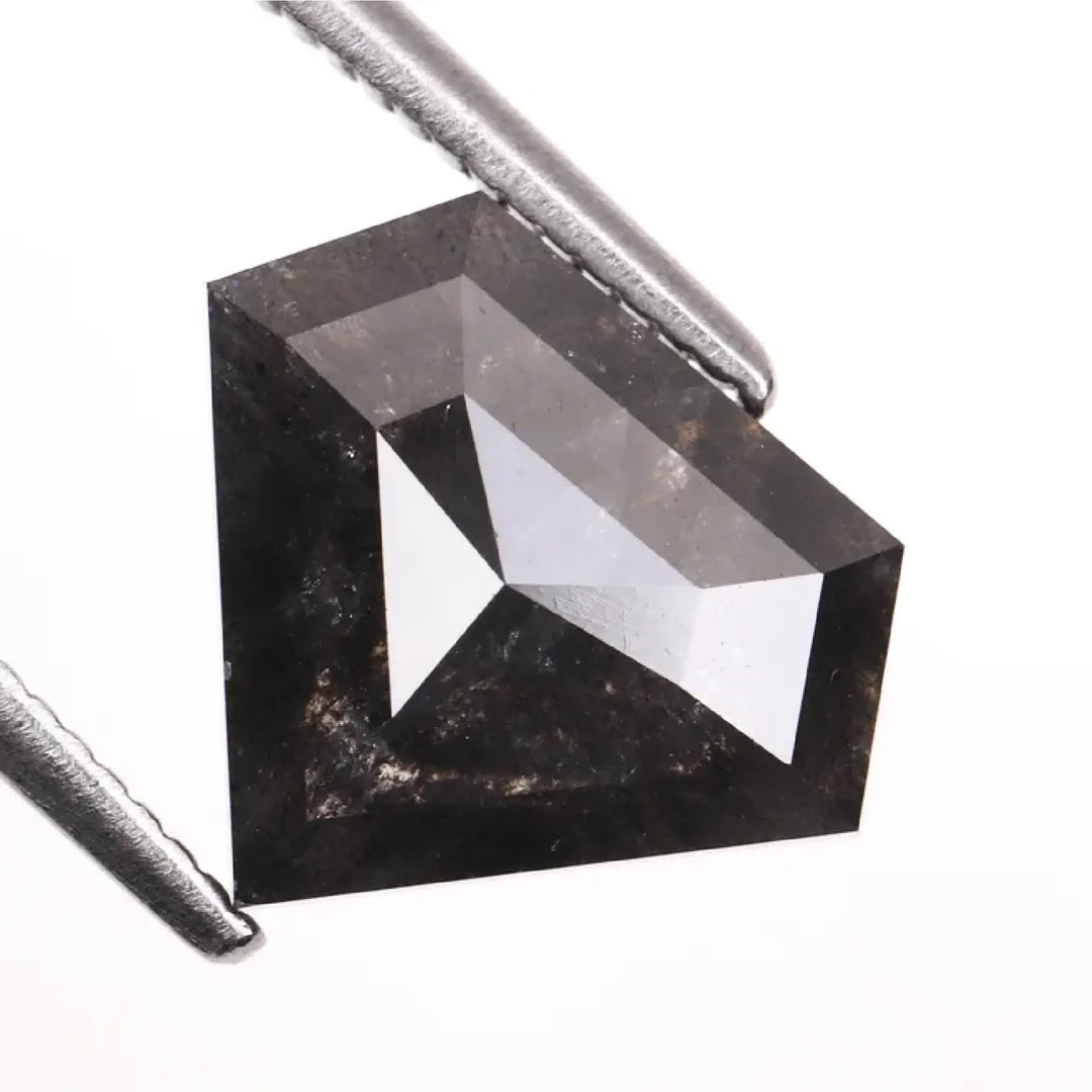 3.43 CT Salt And Pepper Pentagon Cut Diamond