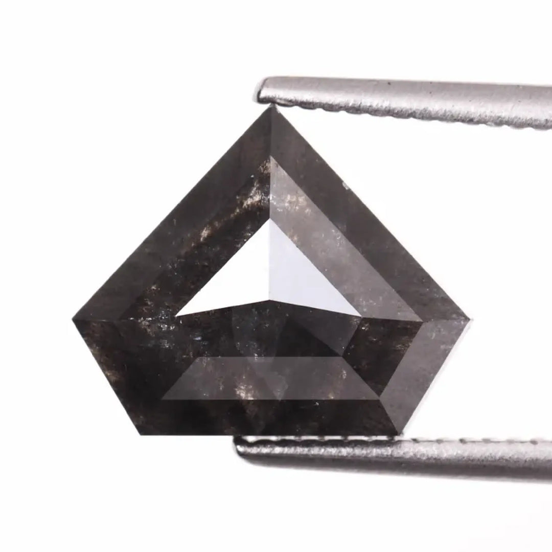 3.43 CT Salt And Pepper Pentagon Cut Diamond