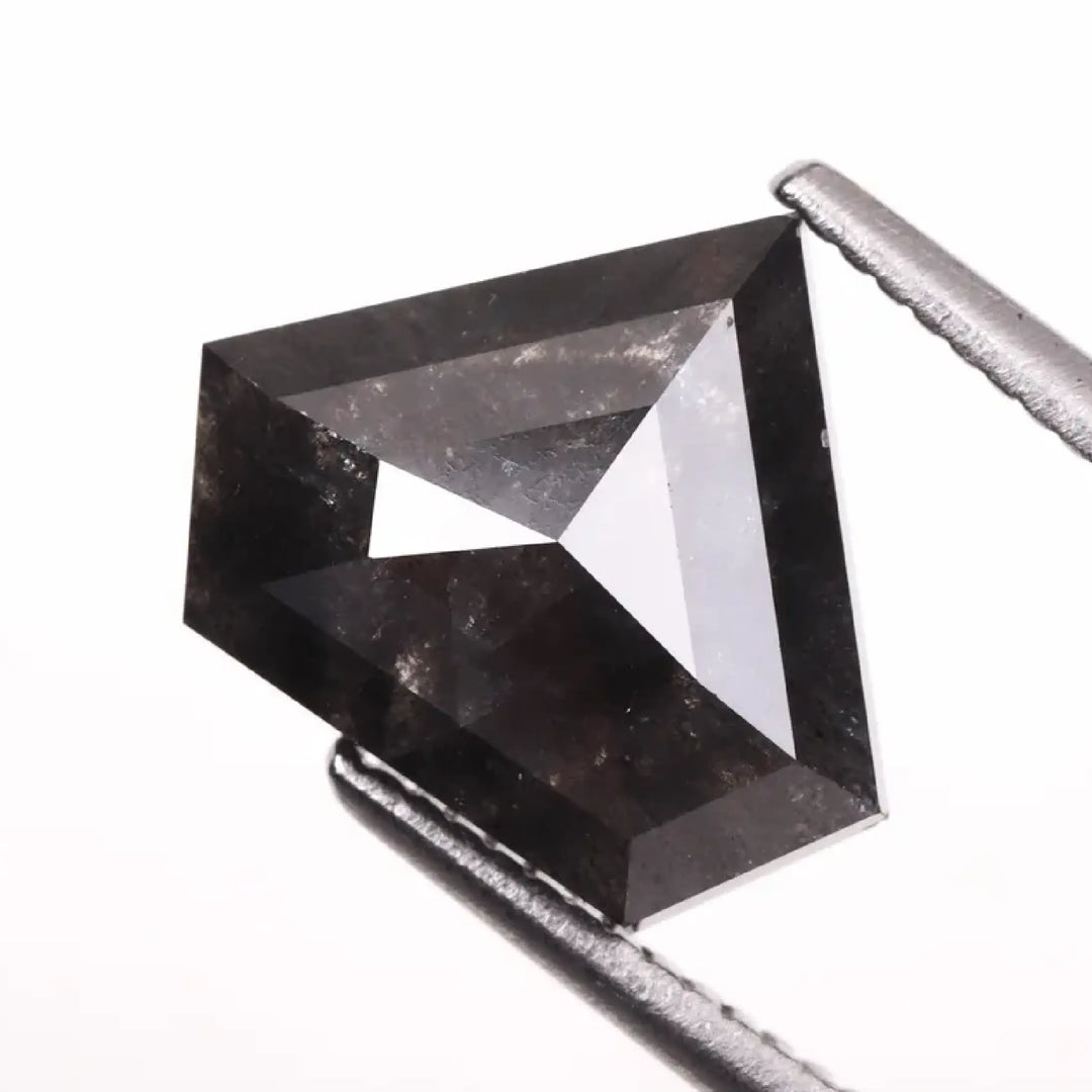 3.43 CT Salt And Pepper Pentagon Cut Diamond