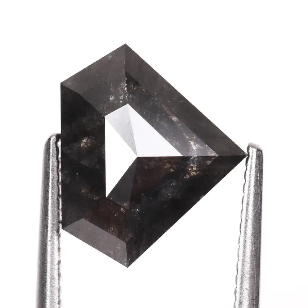 3.43 CT Salt And Pepper Pentagon Cut Diamond