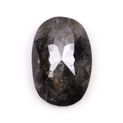 3.47 CT Salt And Pepper Oval Cut Natural Loose Diamond