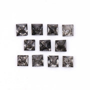 3.50 MM Princess Cut Salt And Pepper Melee Diamond | Minimal Carbon