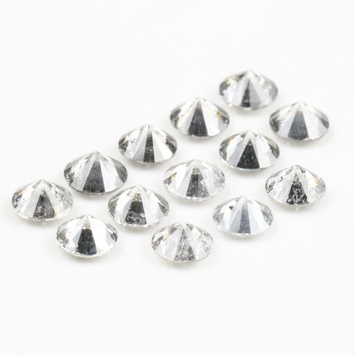3.50 MM Round Brilliant Cut Salt & Pepper Melee Diamond