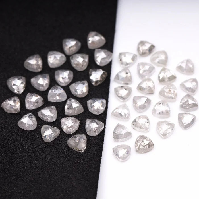 3.50 MM, Trillion Cut Salt And Pepper Diamond