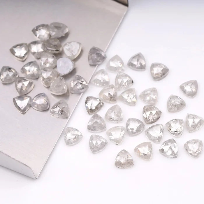 3.50 MM, Trillion Cut Salt And Pepper Diamond
