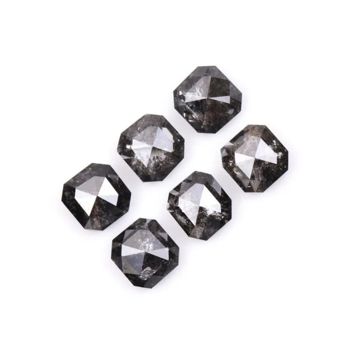 3.50 X 2.60 MM, Emerald Cut Salt And Pepper Diamond