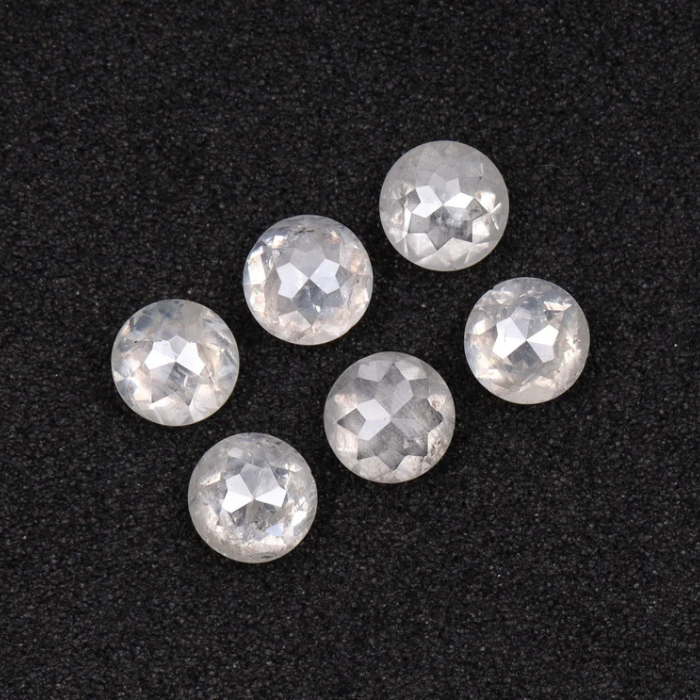 3.5 MM White Milky Round Tambuli Cut Diamonds 07