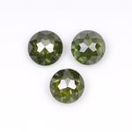 3.5 mm Round Tambuli Cut Enhanced Green Natural Diamond