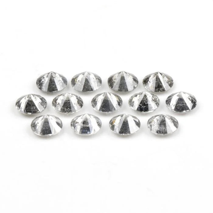3.60 MM Round Brilliant Cut Salt & Pepper Melee Diamond