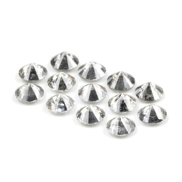 3.60 MM Round Brilliant Cut Salt & Pepper Melee Diamond