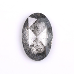 3.62 CT Oval Cut Loose Natural Salt And Pepper Diamond