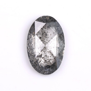 3.62 CT Oval Cut Loose Natural Salt And Pepper Diamond