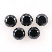 3.6 MM to 4.0 MM Enhanced Black Round Brilliant Cut Diamonds