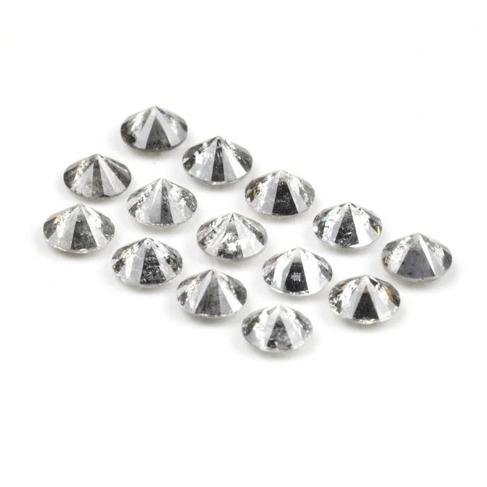 3.70 MM Round Brilliant Cut Salt & Pepper Melee Diamond