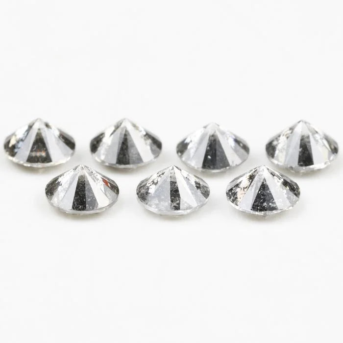3.80 MM Round Brilliant Cut Salt & Pepper Melee Diamond
