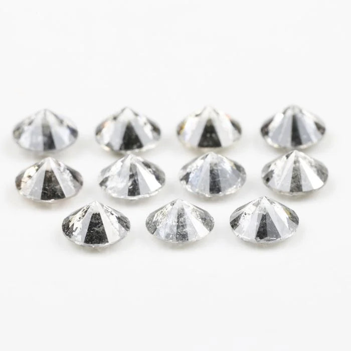 3.90 MM Round Brilliant Cut Salt & Pepper Melee Diamond