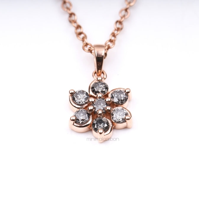 Floral Pendant Cluster Pendant - Minimal Carbon