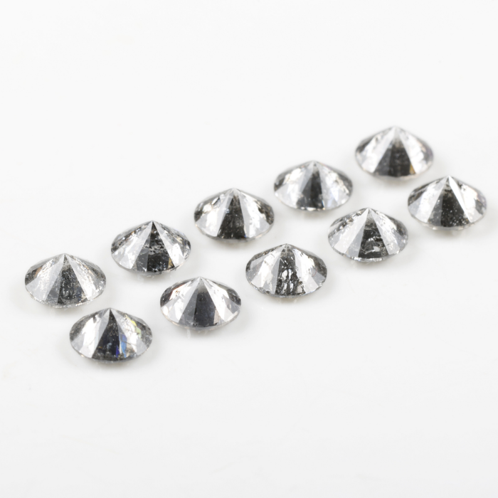 4.4 MM Salt And Pepper Round Brilliant Cut Diamond