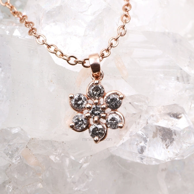 Floral Pendant Cluster Pendant - Minimal Carbon