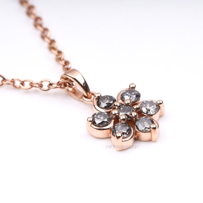 Floral Pendant Cluster Pendant - Minimal Carbon