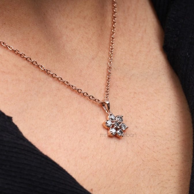 Floral Pendant Cluster Pendant - Minimal Carbon