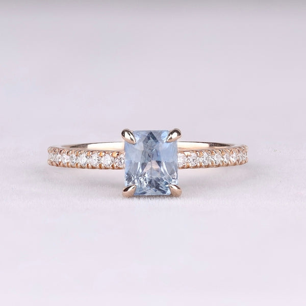 Blue Sapphire Engagement Ring