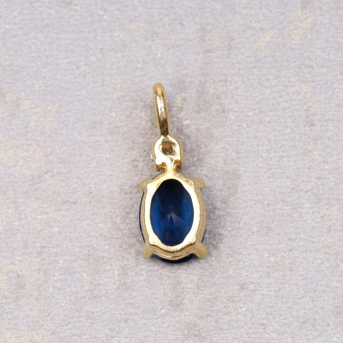 Gold Sapphire Necklace