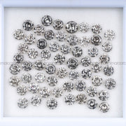 Salt and Pepper Brilliant Cut Melee Diamond - Minimal Carbon