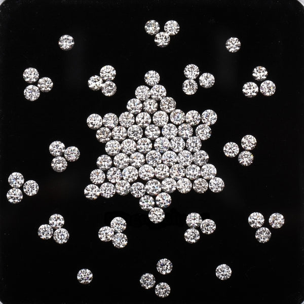 1.4 MM Natural Loose Diamond Round Brilliant Cut Diamond Natural White Diamond For Earring