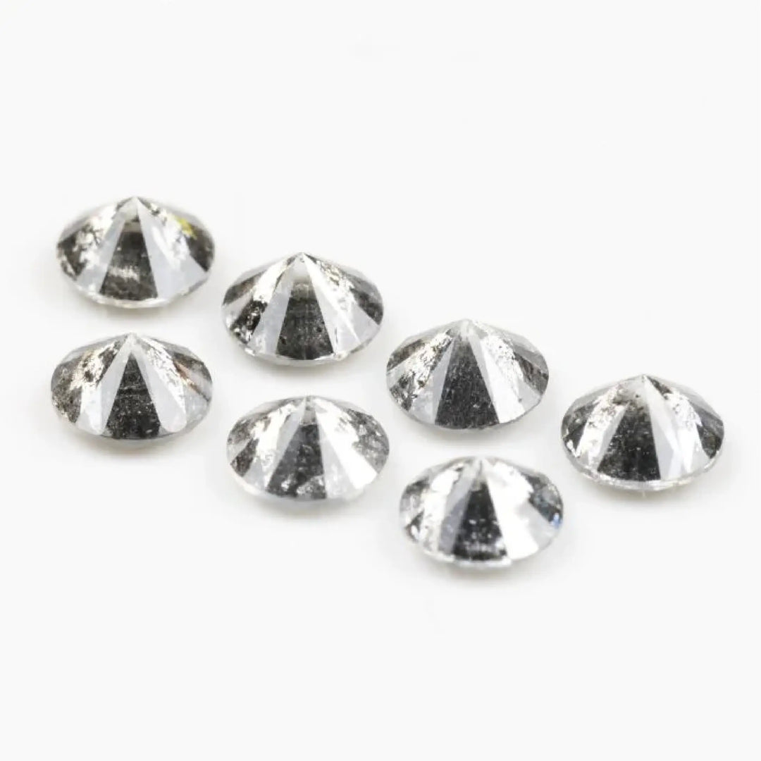 4.00 MM Round Brilliant Cut Salt and Pepper Melee Diamond