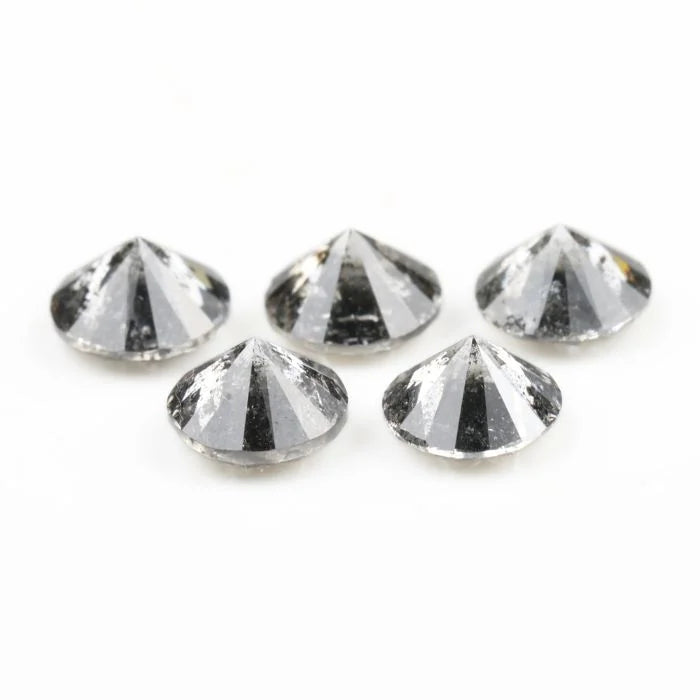 4.00 MM Round Brilliant Cut Salt & Pepper Melee Diamond
