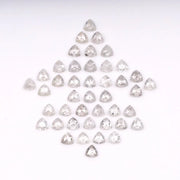 4.00 MM Trillion Cut Salt And Pepper Diamond | Minimal Carbon