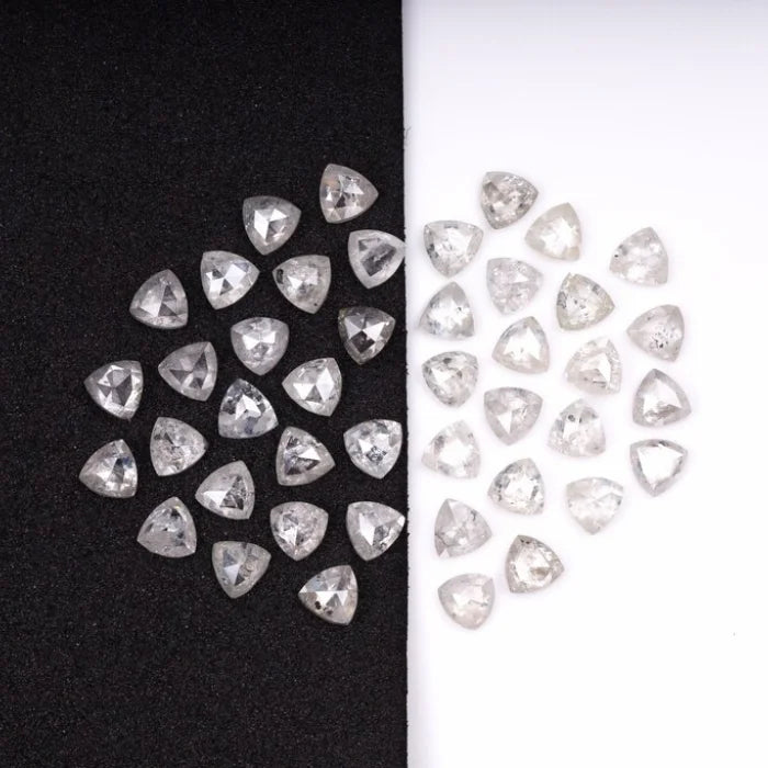 4.00 MM, Trillion Cut Salt And Pepper Diamond