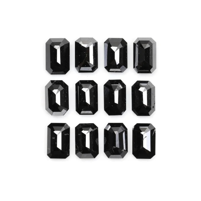 4.00 X 2.70 MM, Emerald Cut Salt And Pepper Diamond