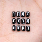 4.00 X 2.70 MM, Emerald Cut Salt And Pepper Diamond