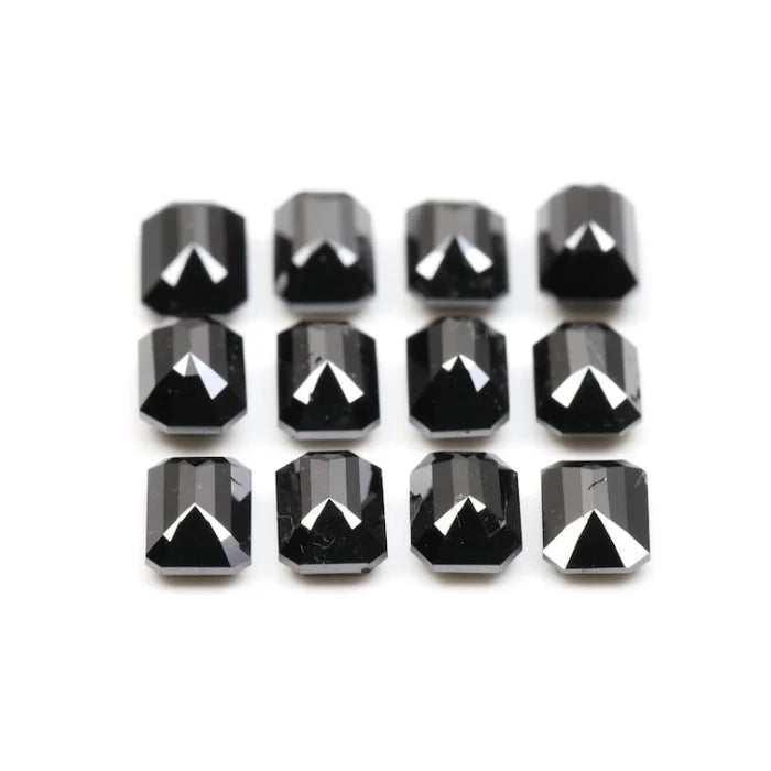 4.00 X 2.70 MM, Emerald Cut Salt And Pepper Diamond