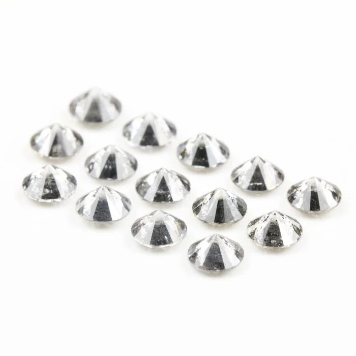 4.20 MM Round Brilliant Cut Salt & Pepper Melee Diamond