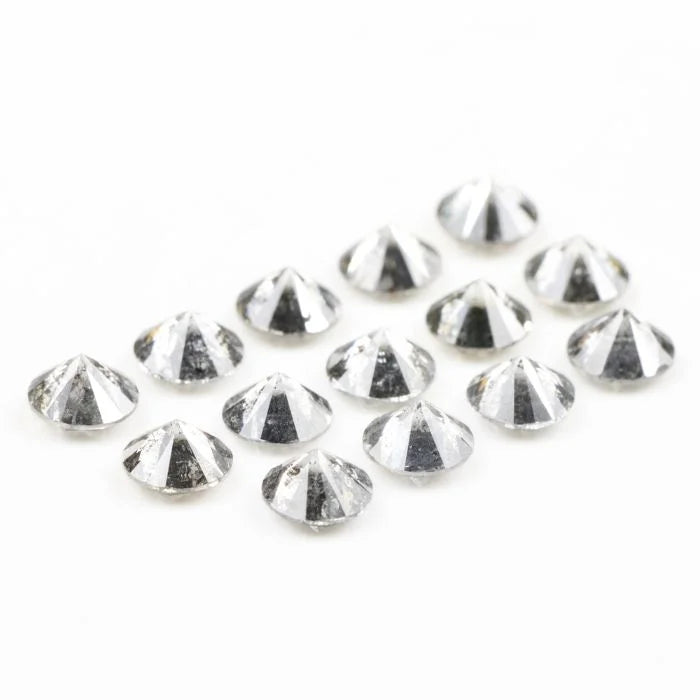 4.20 MM Round Brilliant Cut Salt & Pepper Melee Diamond