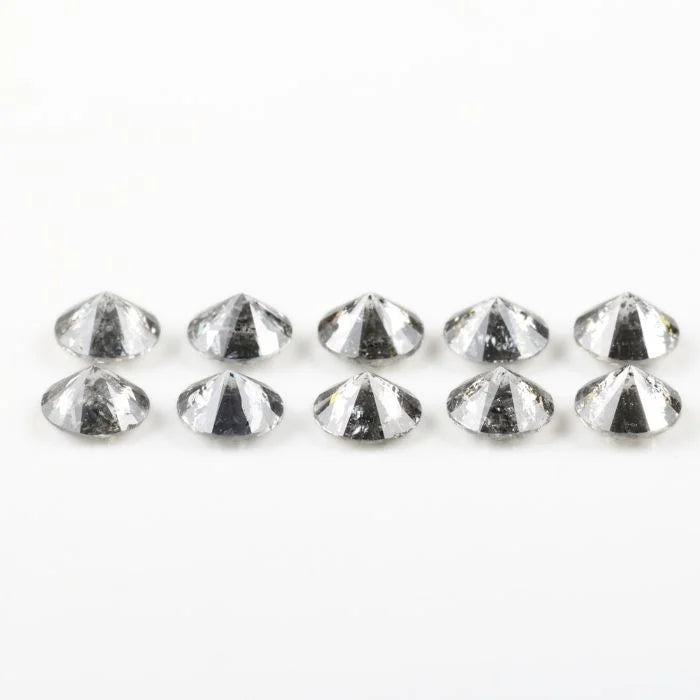 4.40 MM Round Brilliant Cut Salt & Pepper Melee Diamond