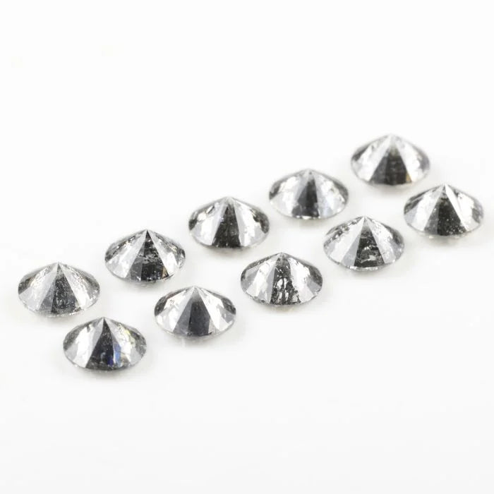 4.40 MM Round Brilliant Cut Salt & Pepper Melee Diamond