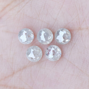 4.0 MM White Milky Round Tambuli Cut Diamonds 02