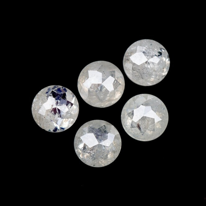 4.0 MM White Milky Round Tambuli Cut Diamonds 03