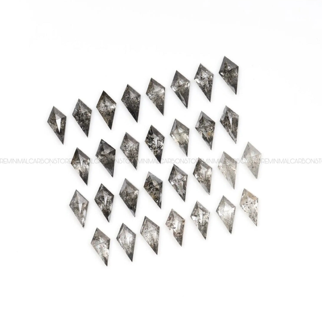 4.0 X 2.0 MM Salt and Pepper Kite Cut Diamonds