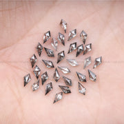 4.0 X 2.0 MM Salt and Pepper Kite Cut Diamonds | TheMinimalCarbon