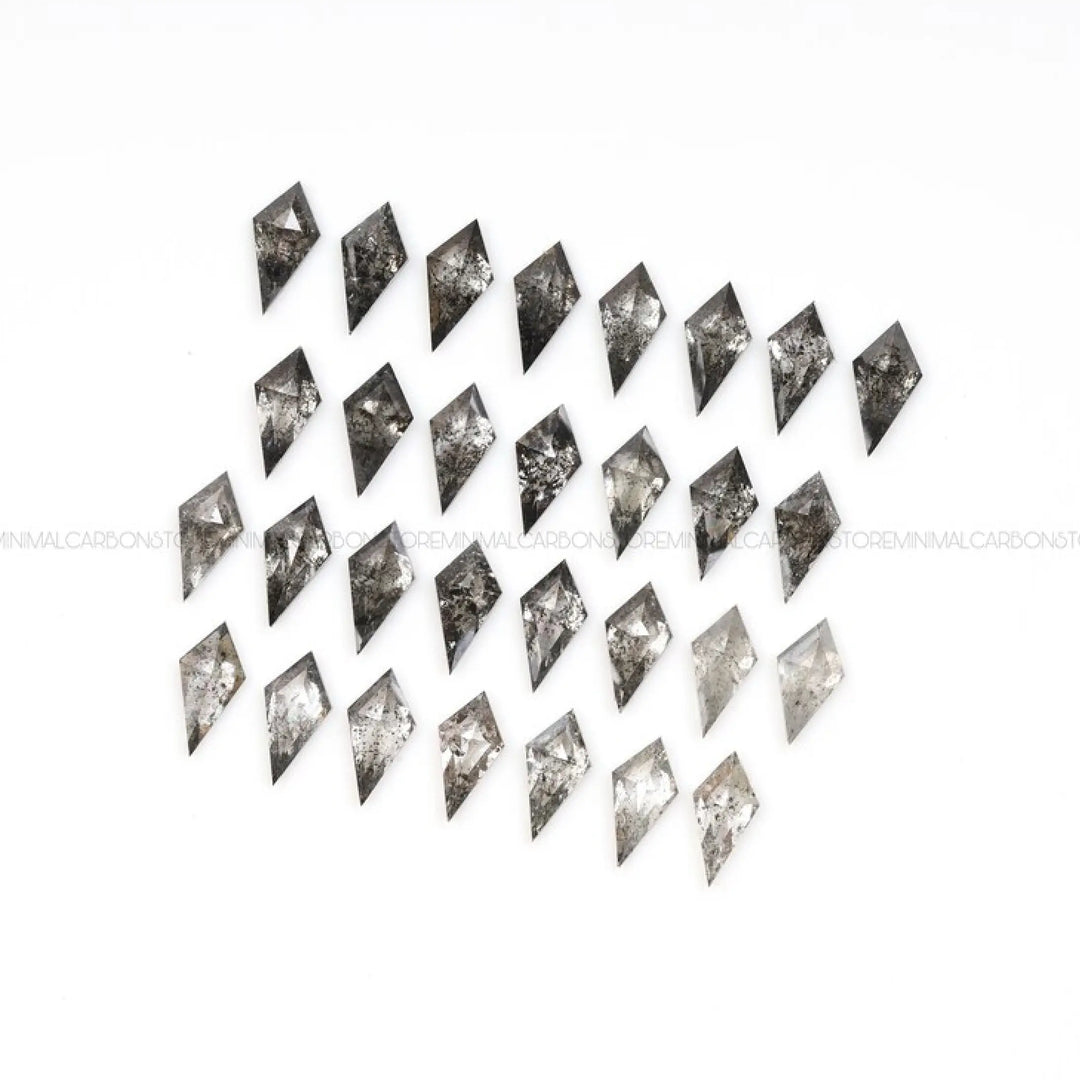 4.0 X 2.0 MM Salt and Pepper Kite Cut Diamonds